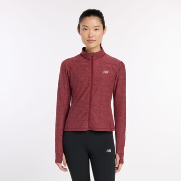 new balance Sweatvest in Rood: voorkant
