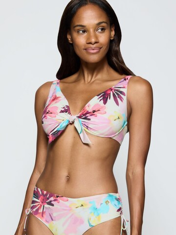 TRIUMPH Bralette Bikini Top ' Summer Fleur ' in Pink: front