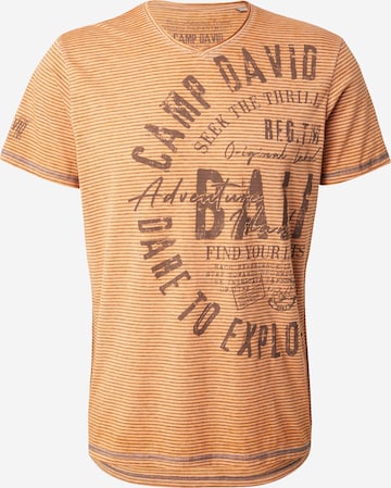 CAMP DAVID Tričko - Oranžová: predná strana