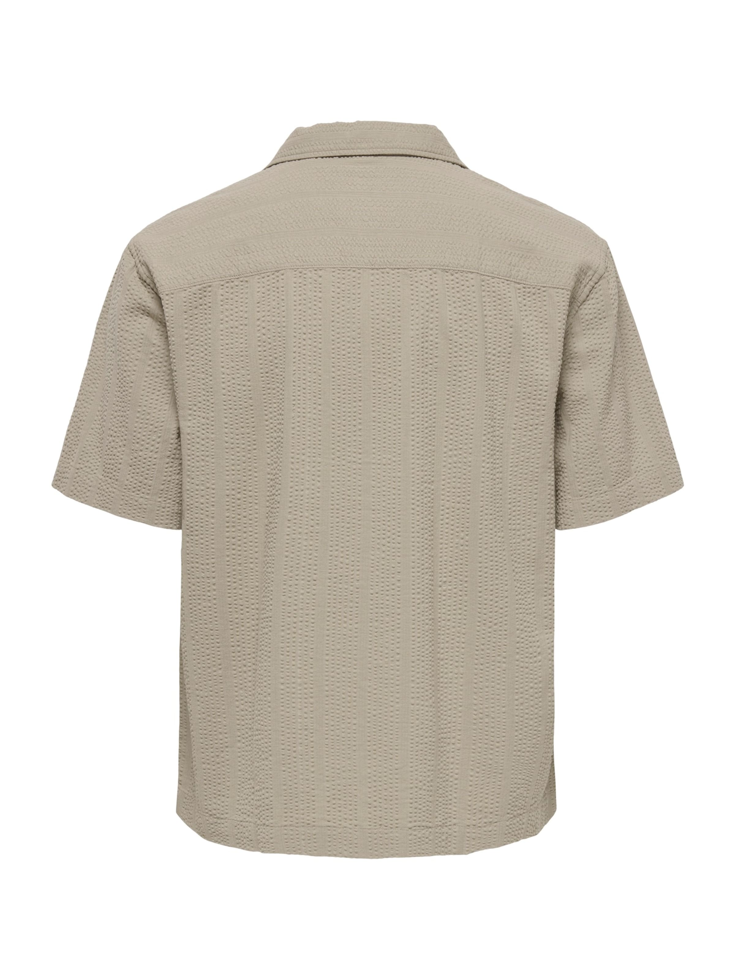 Only & Sons Comfort Fit Skjorta 'ONSCRUZ' i brun