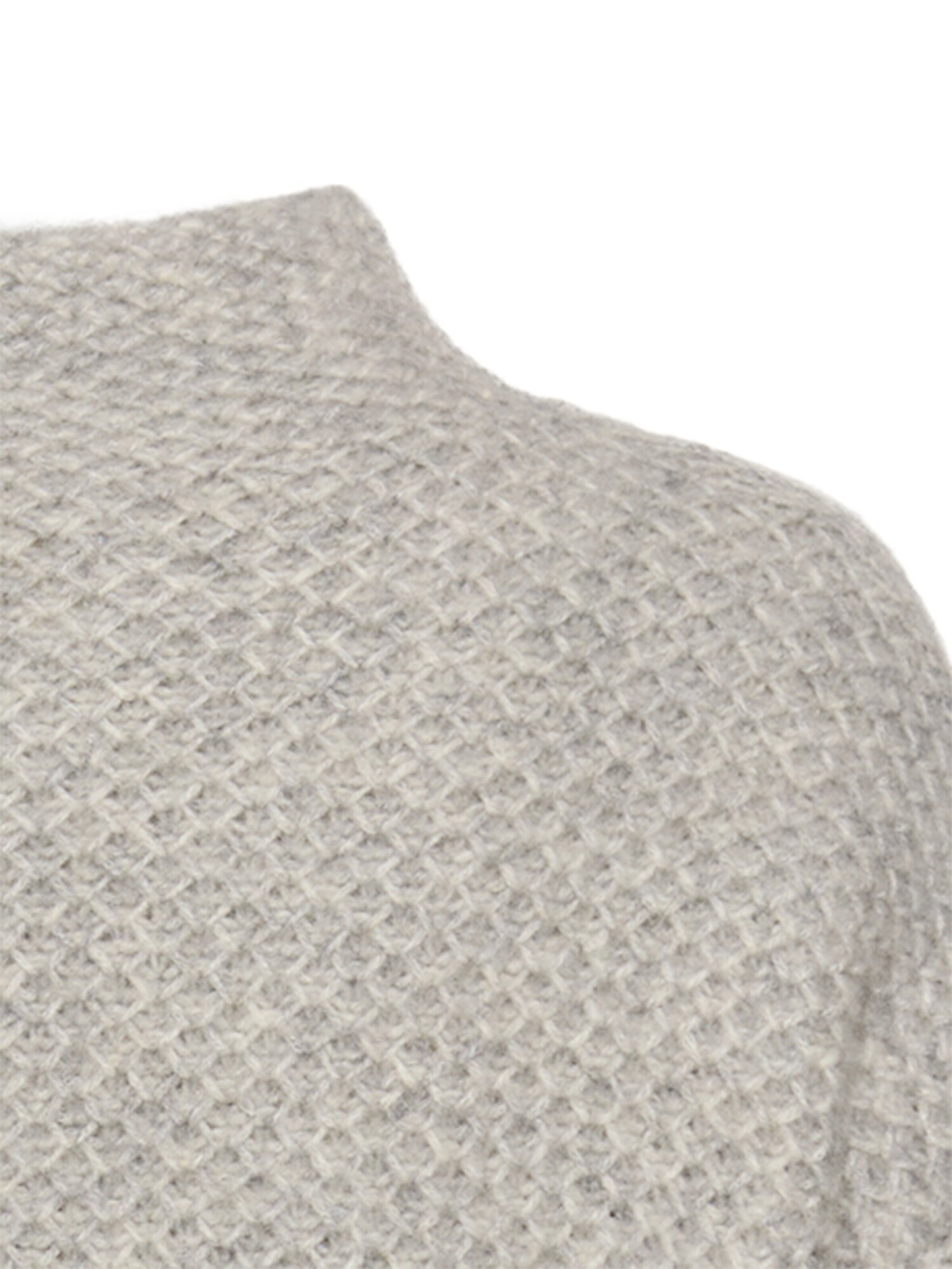 CAMEL ACTIVE Strickpullover mit Stehkragen in Grau