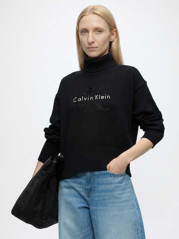 Calvin Klein Jeans Pullover in Schwarz