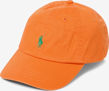 Casquette Polo Ralph Lauren en orange : devant