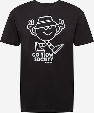 T-Shirt Revolution en noir : devant