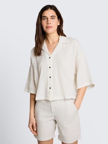 Chemisier TOM TAILOR en blanc : devant