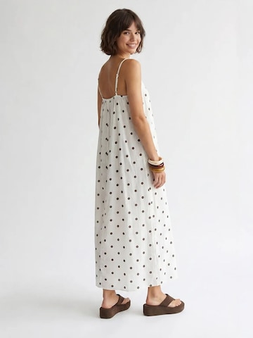 MixRay - Vestido de verão em branco