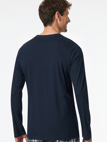 SCHIESSER Shirt ' Mix + Relax ' in Blauw