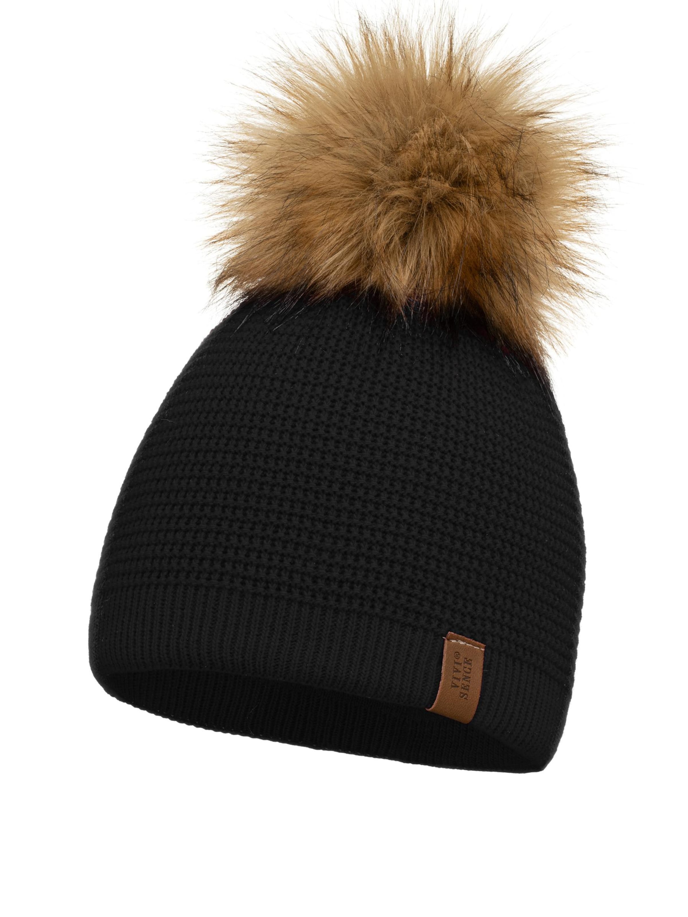 Bonnet '7041' Vivisence en noir : devant