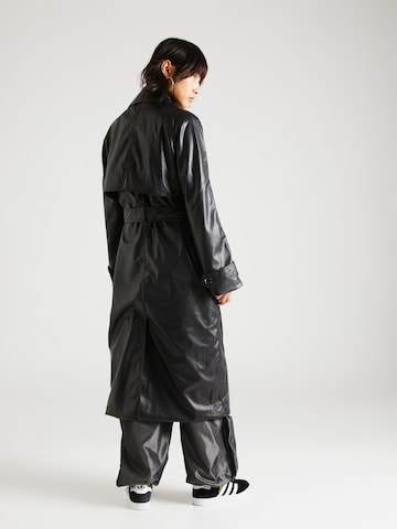Monki Between-Seasons Coat in Black