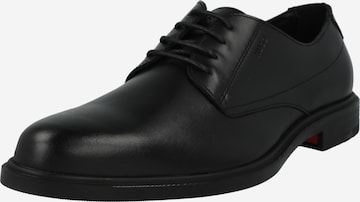 Pantofi cu șireturi 'Kerr Derb' de la HUGO Red pe negru: față