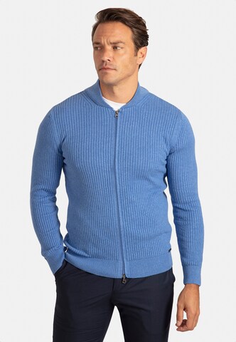 Sir Raymond Tailor Strickjacke 'Milan' in Blau: Vorderseite