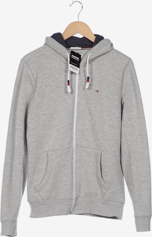 Tommy Jeans Sweatshirt & Zip-Up Hoodie in M in Grey: front