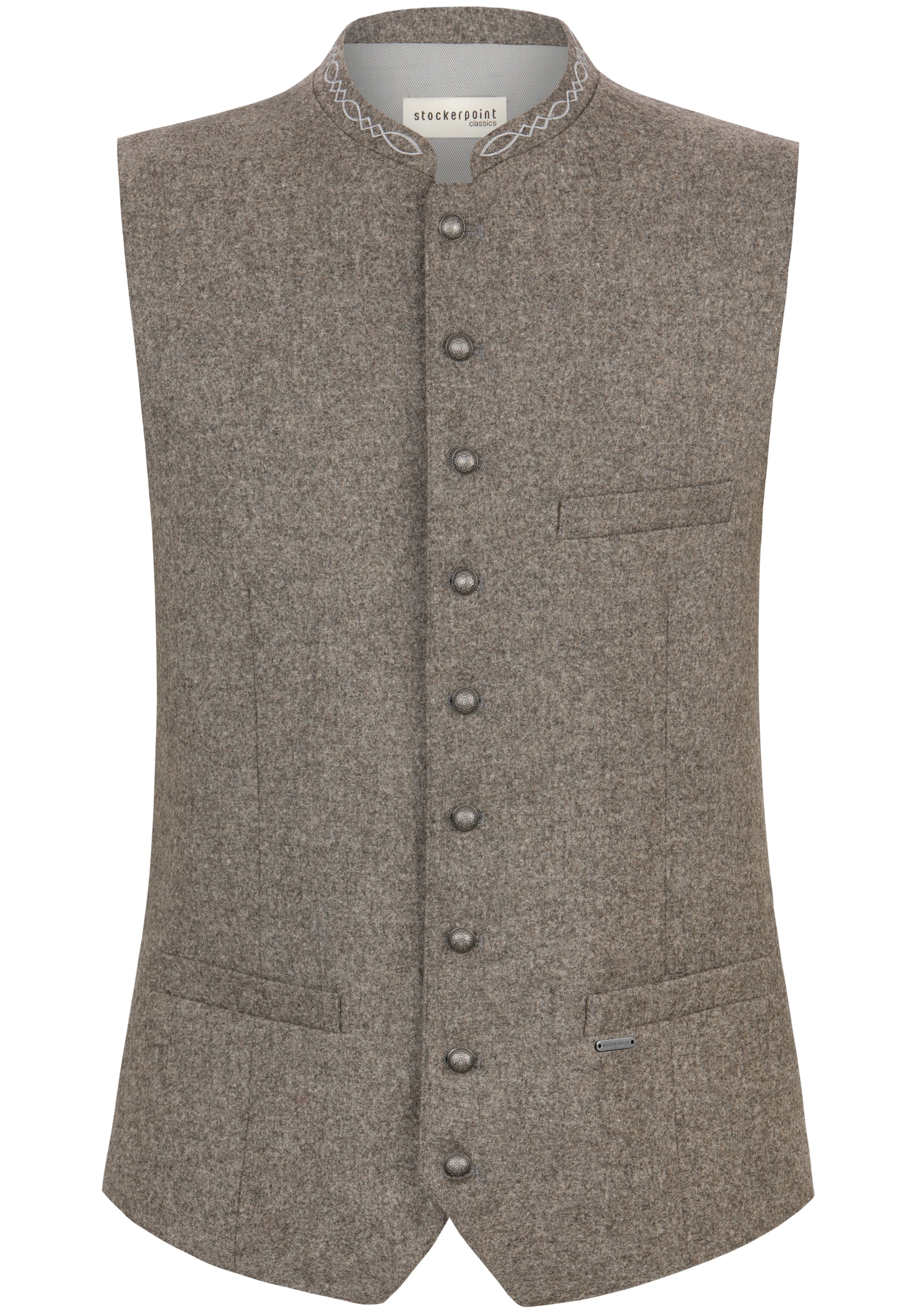 STOCKERPOINT Trachtenweste in Beige: Vorderseite