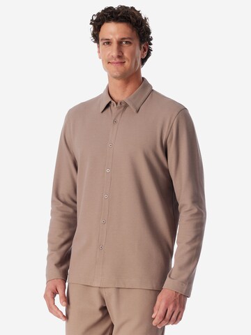 SCHIESSER Shirt ' Mix Relax ' in Beige: voorkant