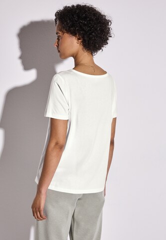 STREET ONE T-Shirt mit Folienprint in Weiß