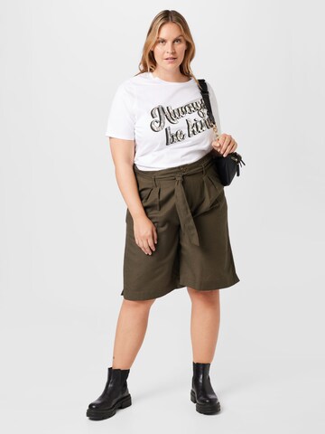 River Island Plus Shirt 'ALWAYS BE KIND' in Wit