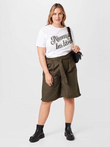 River Island Plus Футболка 'ALWAYS BE KIND' в Белый