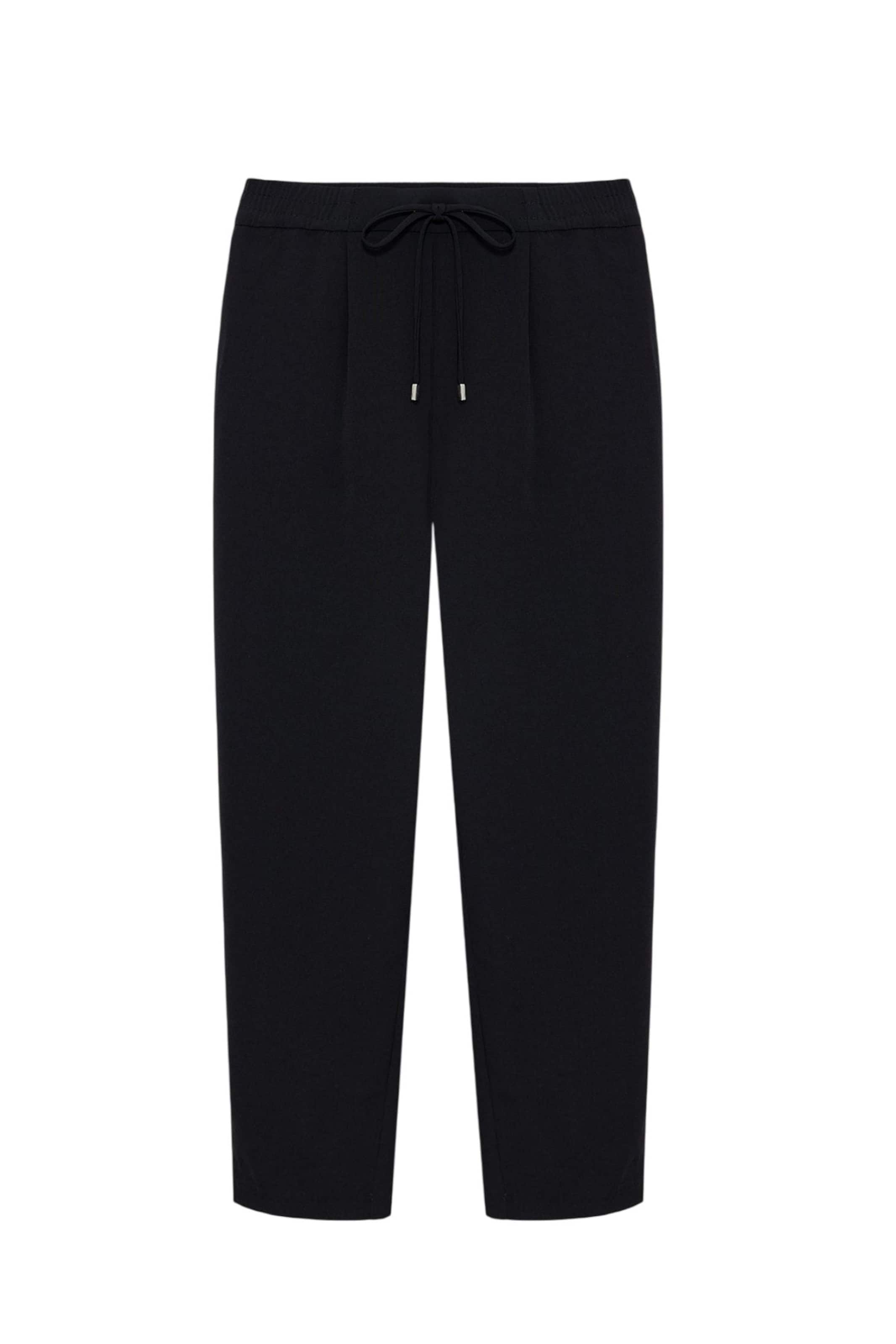 No Matter What Regular Trousers in Black: front