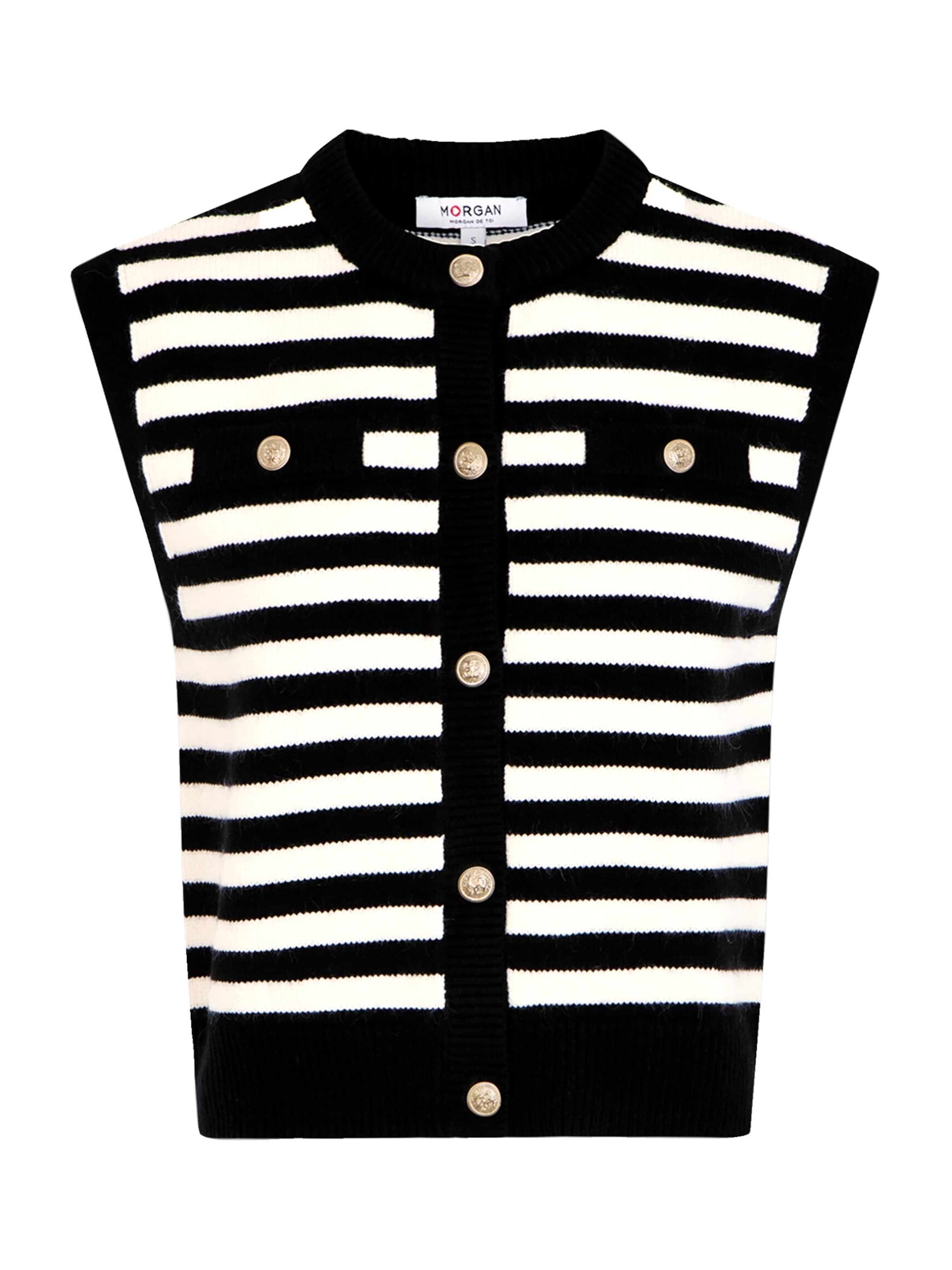 Morgan Pletená vesta '261-MARK' – bílá: přední strana