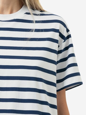 Mey Pajama Shirt 'Breezy Stripes' in Blue
