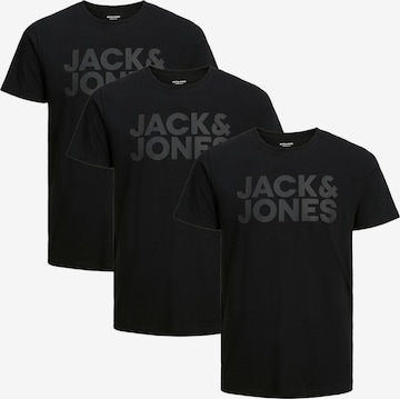 JACK & JONES Shirt 'Corp' in Black: front