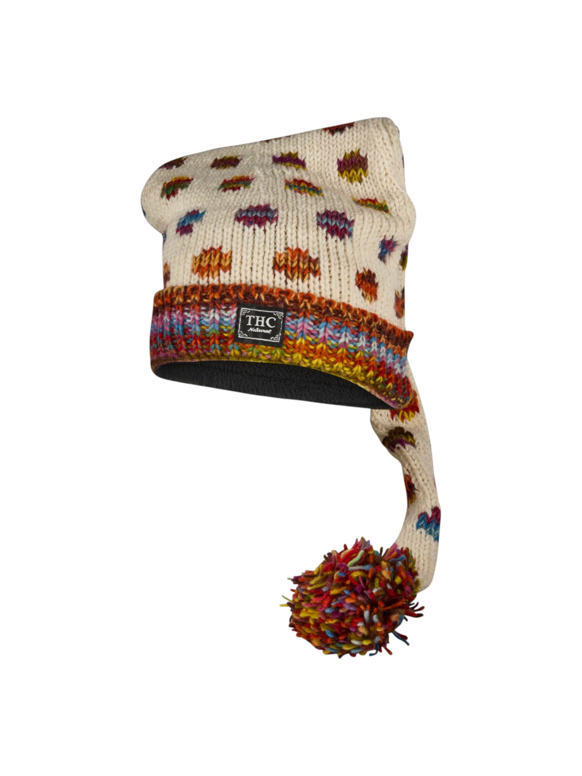 THC Natural Line Beanie 'THC  840' in Mixed colors: front