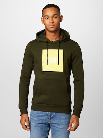 JACK & JONES Tréning póló 'Lock' - barna: elől