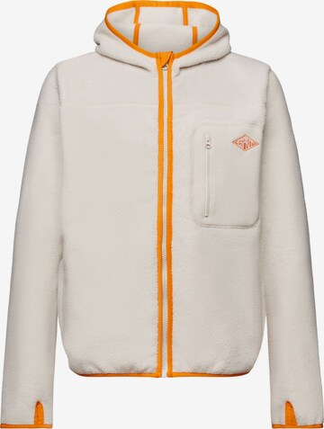 ESPRIT Fleece Jacket in White: front