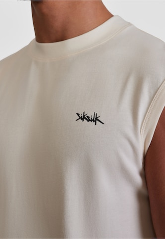 SikSilk Koszulka w kolorze beżowy