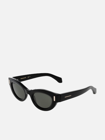 FERRAGAMO Sonnenbrille in Schwarz: Vorderseite