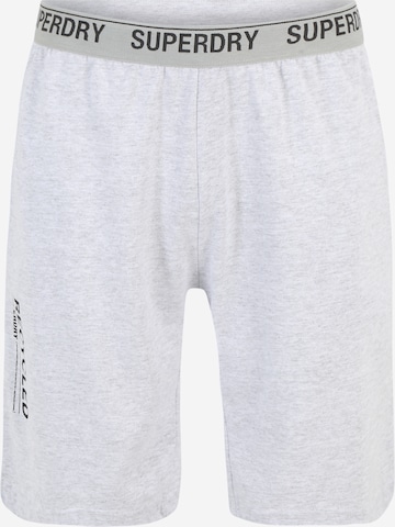 Pantalon de pyjama Superdry en gris : devant
