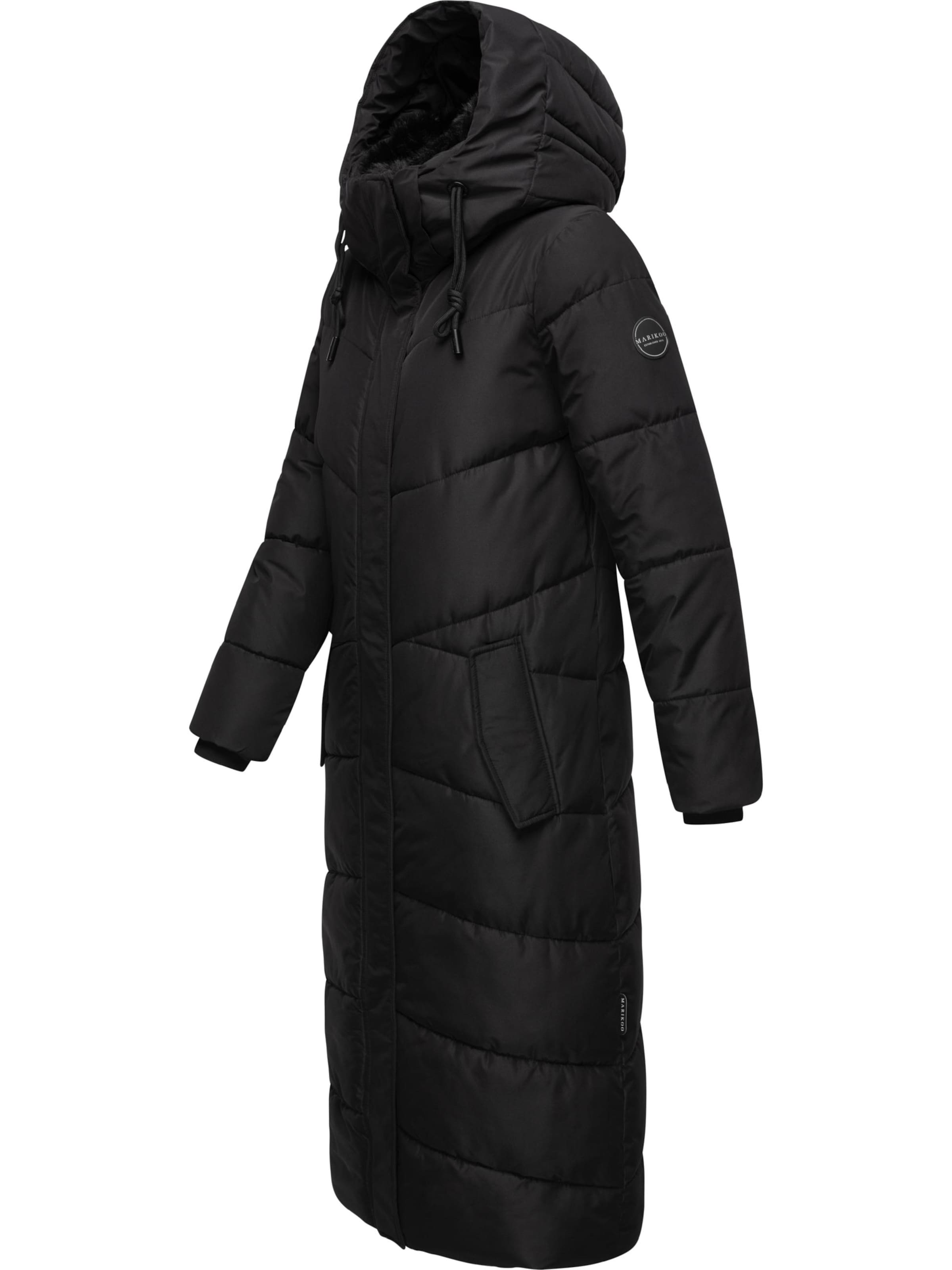 MARIKOO Wintermantel 'Hingucker XIV-1' in Schwarz