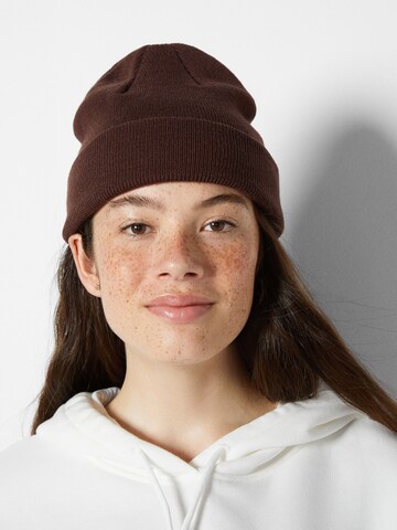 Bonnet Bershka en marron