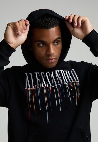 Alessandro Zavetti Sweatshirt 'Artista' in Black