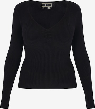 juoda faina Megztinis 'Comfortable': priekis