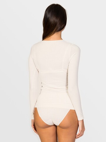 Maillot de corps 'Artemisa Long-sleeve top soy fiber' zd ZERO DEFECTS en blanc