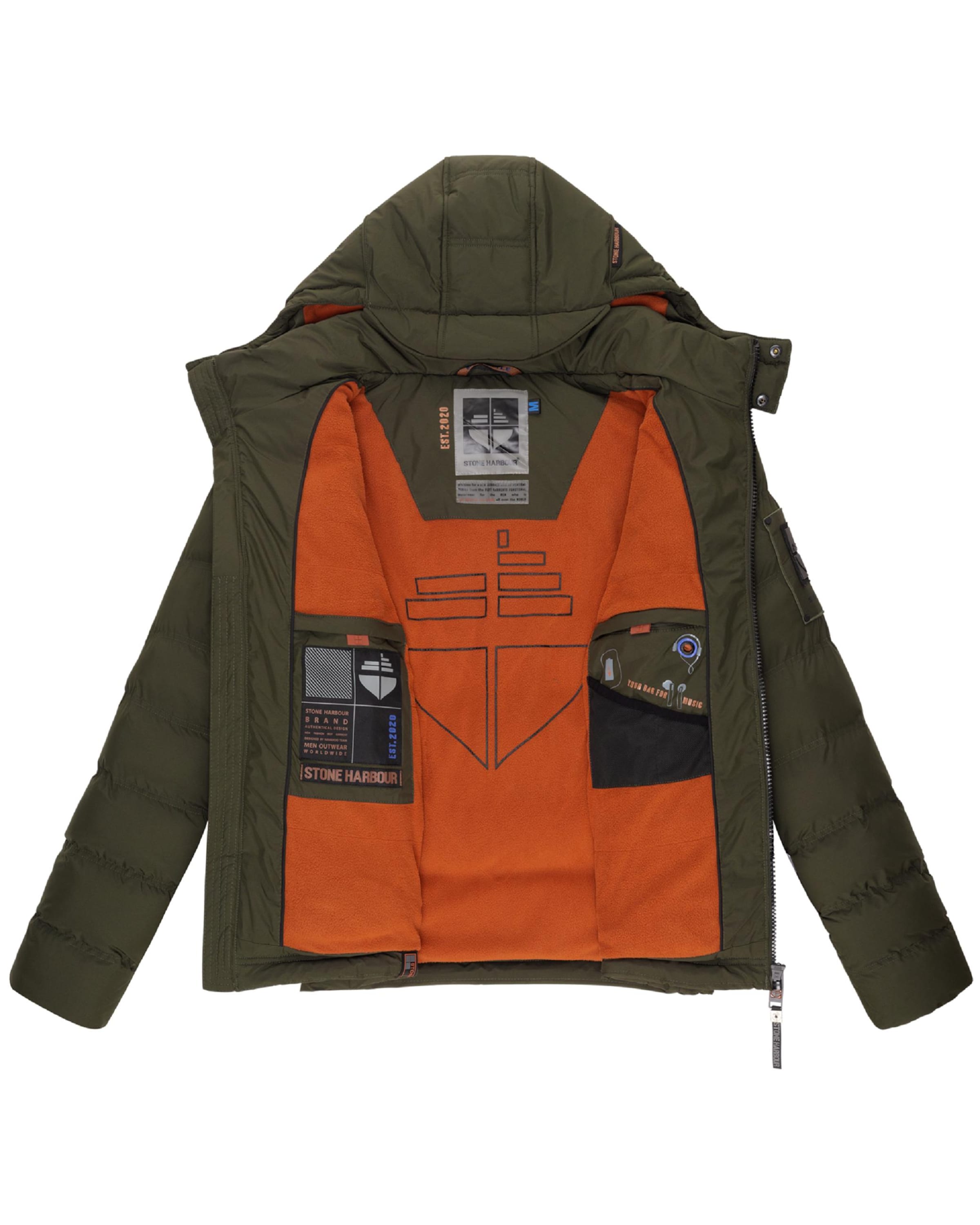 Veste d’hiver 'Arvidoo' STONE HARBOUR en vert