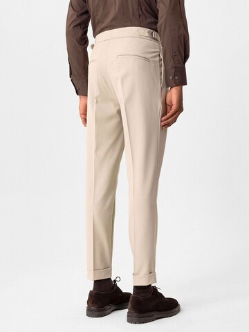 Coupe slim Pantalon à pince Antioch en beige