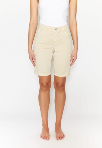 Angels Regular Broek 'Gianna' in Beige: voorkant