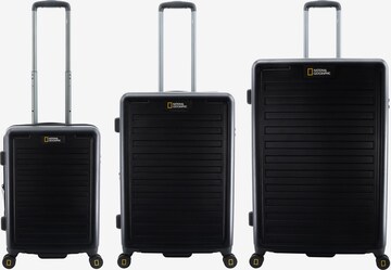 National Geographic Suitcase Set 'CRUISE' in Black: front