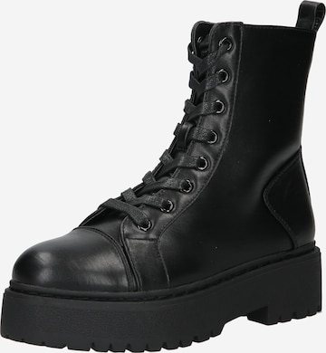 ABOUT YOU Lace-Up Ankle Boots 'Sidney' in Black: front