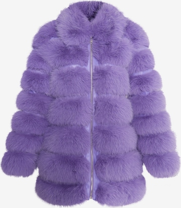 Veste d’hiver faina en violet : devant