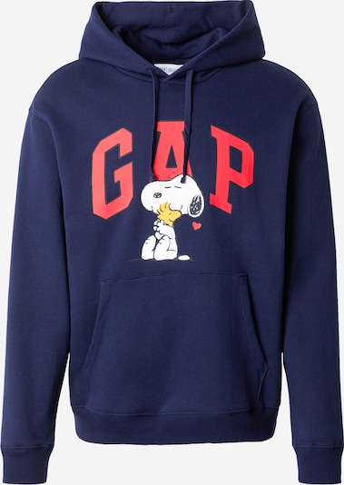 GAP Sweater majica 'SNOOPY' u mornarsko plava / žuta / crvena / bijela, Pregled proizvoda