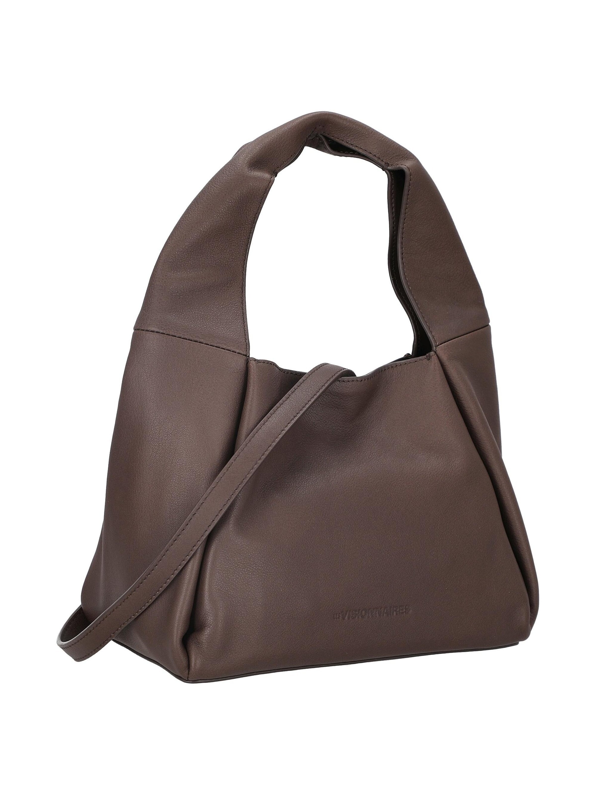 Les Visionnaires Umhängetasche 'Coralie Essential Soft Grainy'‌‌‌‌‌‌‌ in Braun