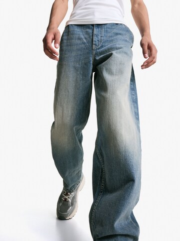 Baggy Jeans di Bershka in blu: frontale