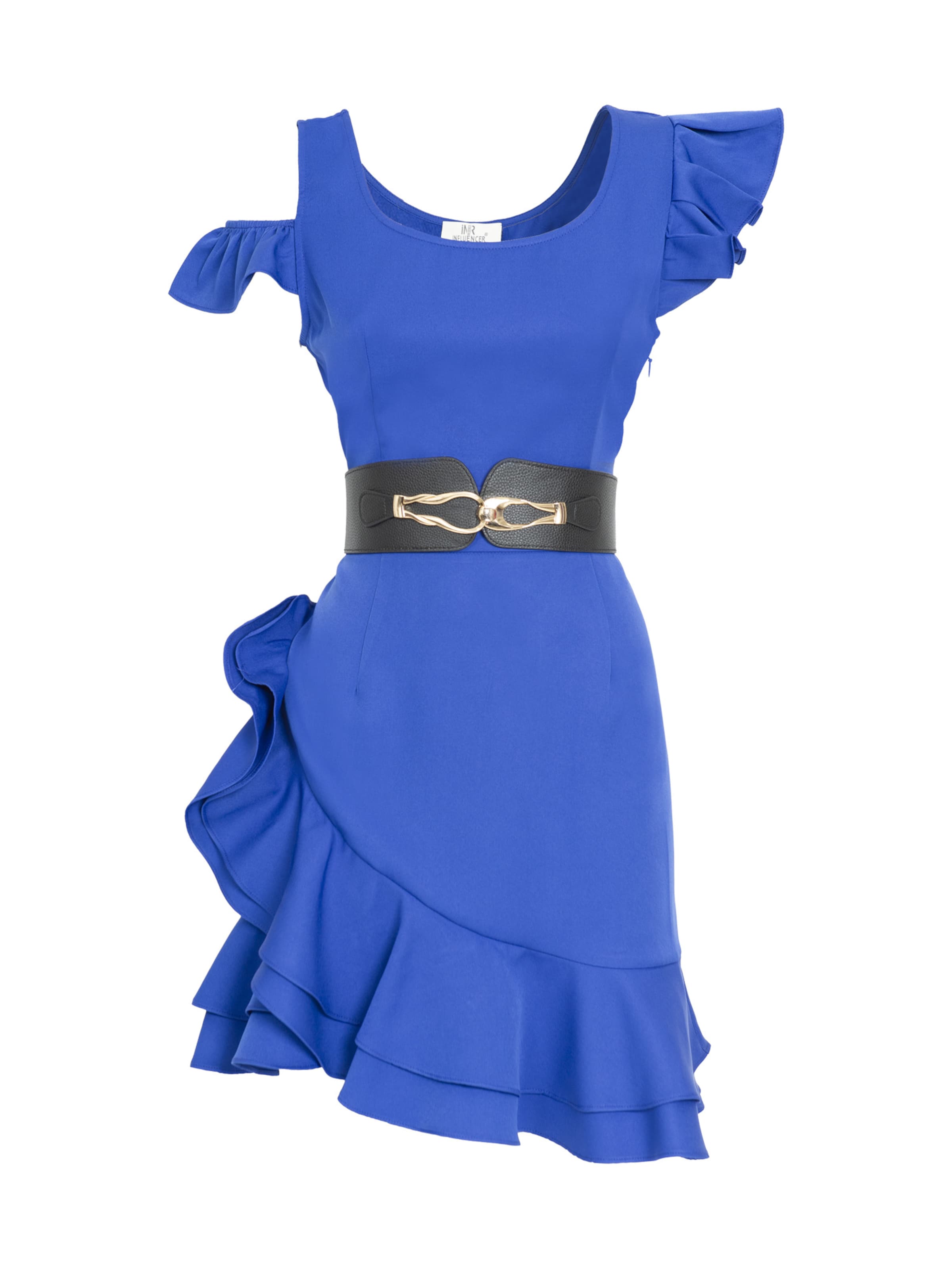 Influencer - Vestido en azul: frente