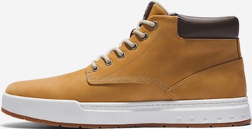 TIMBERLAND - Botas com atacadores 'Maple Grove' em amarelo: frente