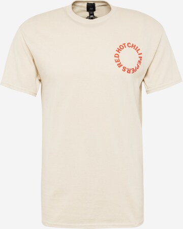 T-Shirt River Island en beige : devant