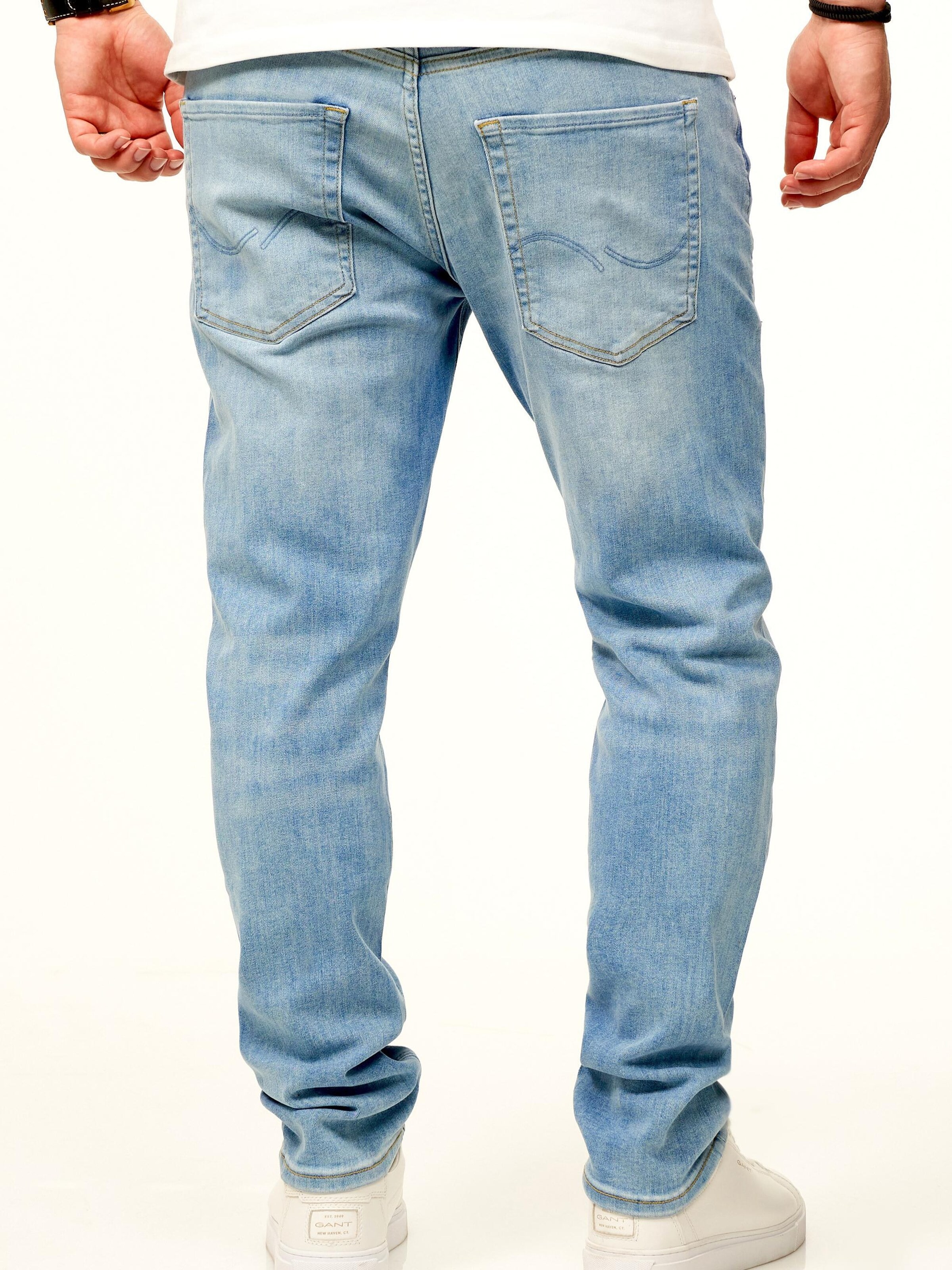 JACK & JONES Tapered Jeans in Blue