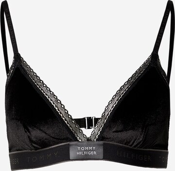 Tommy Hilfiger Underwear Triangle Bra in Black: front